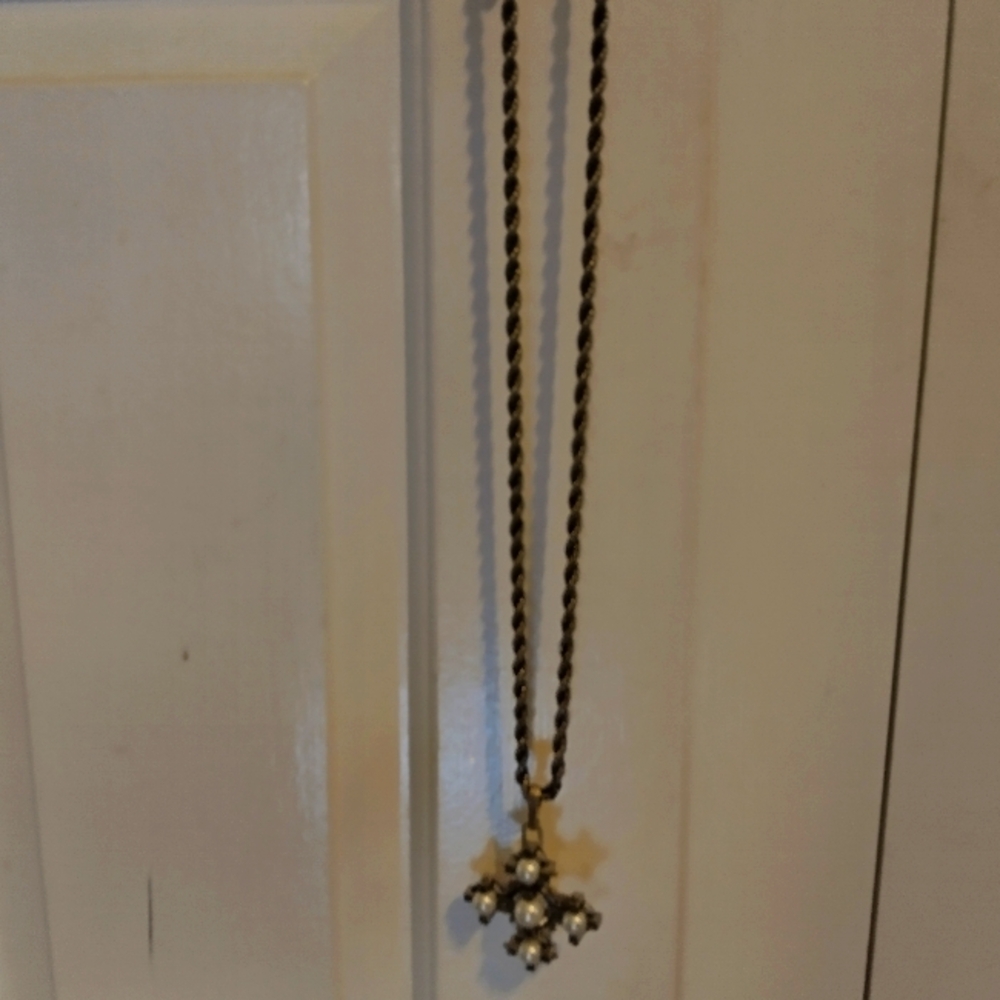 Cabi Tudor Cross Necklace